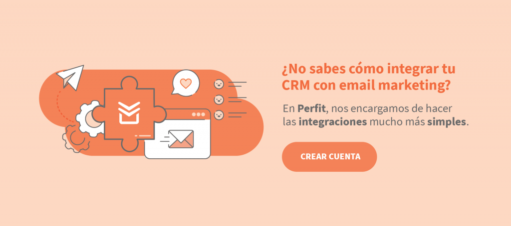 banner de Perfit contando que se puede integrar con tu CRM